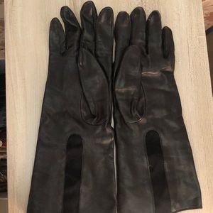 Black Leather Gloves